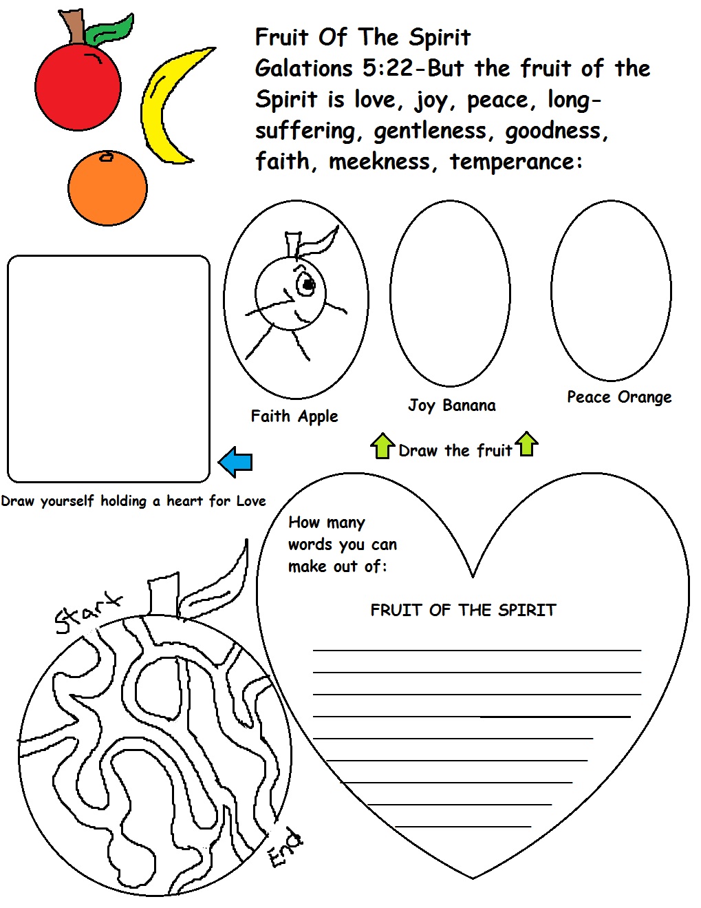 Fruit Of The Spirit Sunday School Lesson